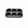 Muffin Pan, 6 Compartment Non-Stick AMF-6NS by Winco.