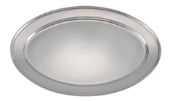 Platter, Stainless Steel, 8 5/8" x 14", OPL-14 by Winco.