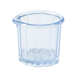 2 oz Clear SAN Plastic Creamer / Syrup Cup  - PSN-2