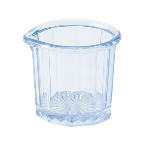 2 oz Clear SAN Plastic Creamer / Syrup Cup  - PSN-2