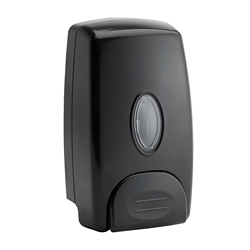 1 liter Wall Mount Manual Soap Dispenser - Plastic Black - SD-100K