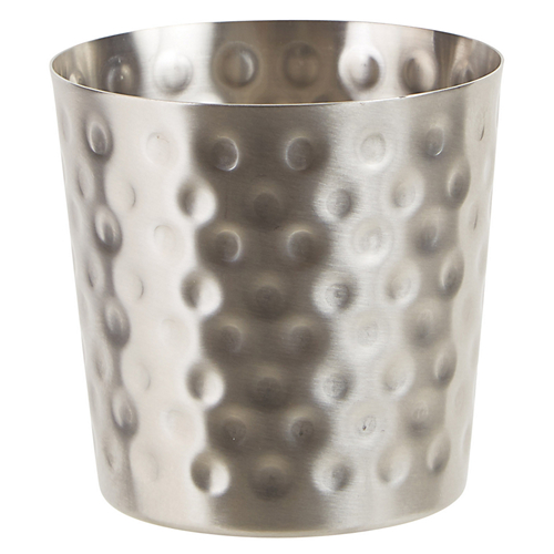 Hammered Stainless Steel French Fry Cup - 3 1/2" - SFC-35H
