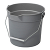 10 Quart Gray Polyethylene Utility Pail - UPP-10G