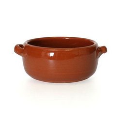 Soup Bowl, Rustic Clay 5" Round - Earthenware, CP052 by Yaya Imports.