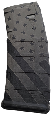 AR-15 MagPul P Mag Engraved Flag