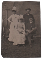 Foursome Tintype