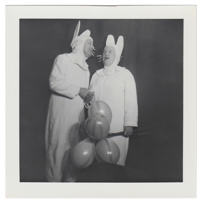 Bunnies With Balloons