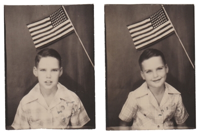 Boy with American Flag