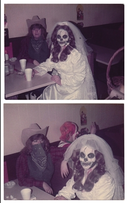 Skeleton Bride and Cowgirl