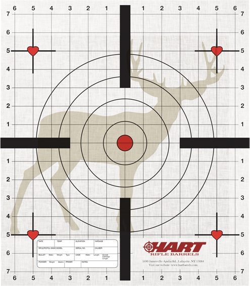 Pack of 40 practice targets designed by hart