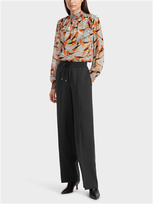 Marc Cain black trousers in a softly draping material with elastane content