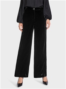 Marc Cain black velvet pants in a viscose blend