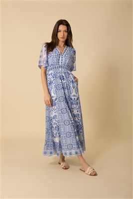 Halebob Blue Maxi dress