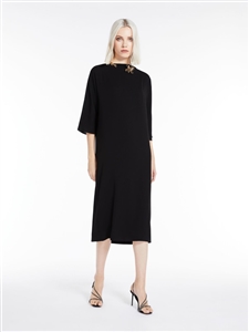 MaxMara Studio Dalmine black Elegant long dress