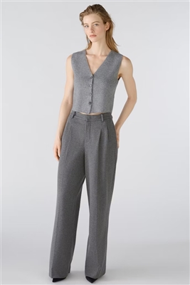 Oui Grey knitted waistcoat