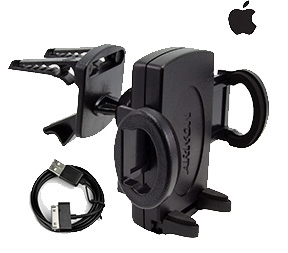 Escort Vent Mount and iPhone Power Cord