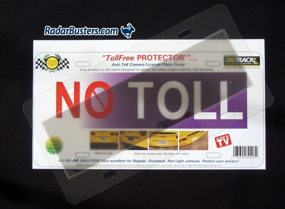 Toll Free Protector License Plate Cover 