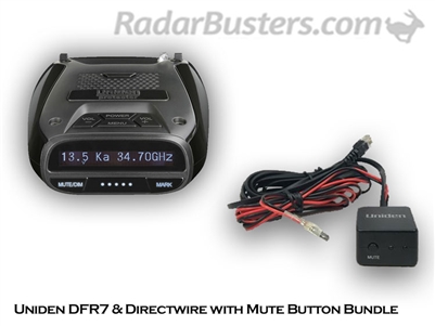 Uniden DFR7 & Hardwire Kit with Mute Button