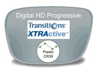 Digital (HD) Progressive Plastic Transitions XTRActive Prescription Eyeglass Lenses