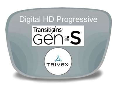 Digital (HD) Progressive Trivex Transitions VI Prescription Eyeglass Lenses