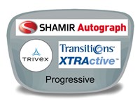 Shamir Autograph 2 Digital (HD) Progressive Trivex Transitions XTRActive Prescription Eyeglass Lenses