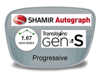 Shamir Autograph 2 Digital (HD) Progressive High Index 1.67 Transitions VI Prescription Eyeglass Lenses