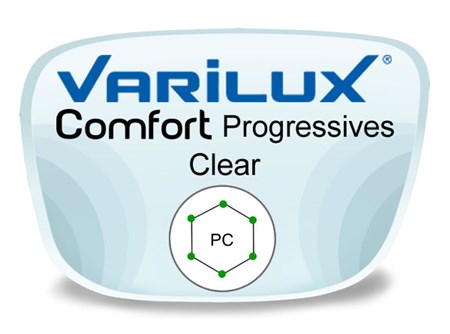 Varilux Comfort 2 Progressive (no-line) Polycarbonate Prescription Eyeglass Lenses