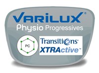 Varilux Physio Progressive (no-line) Polycarbonate Transitions XTRActive Prescription Eyeglass Lenses