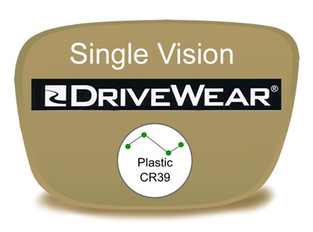 Single Vision Plastic Drivewear Prescription Eyeglass Lenses