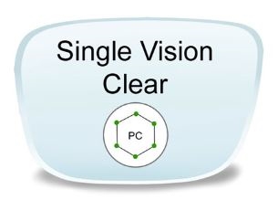 Single Vision Polycarbonate Prescription Eyeglass Lenses