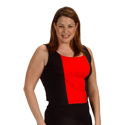 Plus Size Cami Bra - Black/Red