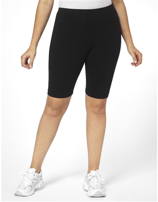 Plus Size Bike Shorts - Black