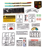 DAVID BROWN 900 SERIES CAB WARNING DECAL SET