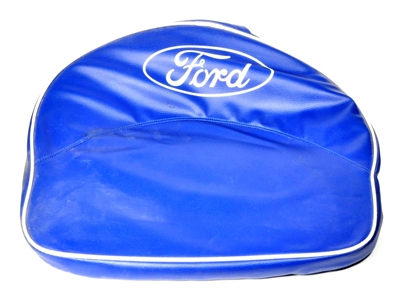 FORDSON BUCKET SEAT CUSHION BLUE WITH WHITE TRIM (ONE PIECE)