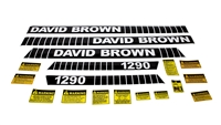 DAVID BROWN 1290 SERIES BONNET DECAL SET