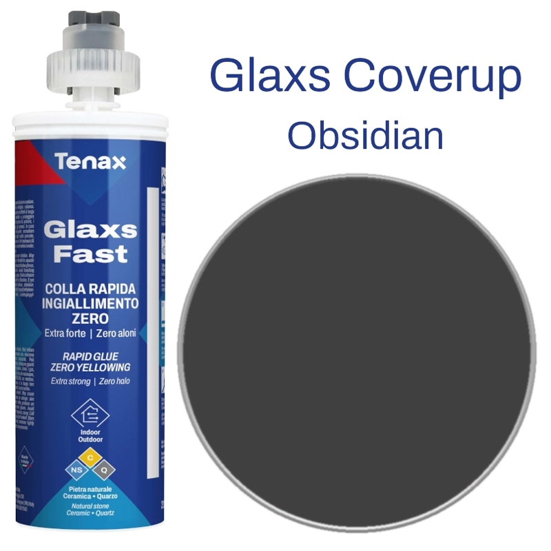 Obsidian 215 ML Glaxs Ceramic Adhesive, Obsidian Porcelain Glue Cartridge  215 ML