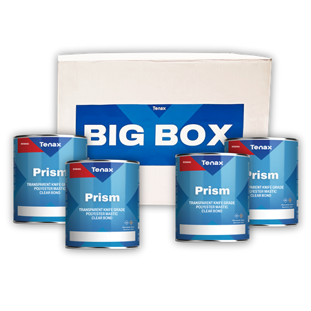 Part # TIXOXPRISMBIGBOX Prism Polyester Knife Grade Big Box 4 x 1.25 Gallon