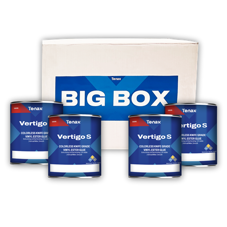 Part # VERTIGOSKGBB125 Vertigo S Knife Grade Big Box 4 x 1.25 Gallon