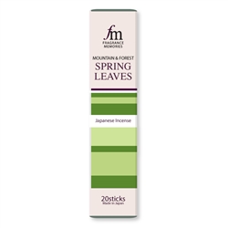 NIPPON KODO | Fragrance Memories - SPRING LEAVES - INCENSE - Olive leaf, Fig, Ivy - 20 sticks