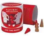 NIPPON KODO | CAFE TIME - RELAXED MOOD - CONE INCENSE - Apple & Jasmine tea - 10 cones
