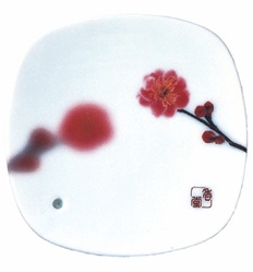 NIPPON KODO | YUME-NO-YUME (The Dream of Dreams) - INCENSE BURNER ( PLATE ) - PINK PLUM LOWER