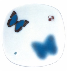 NIPPON KODO | YUME-NO-YUME (The Dream of Dreams) - INCENSE BURNER ( PLATE ) - BUTTERFLY