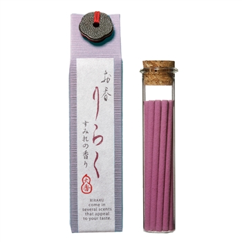 RIRAKU - Violet 15 sticks | Nippon Kodo, Japanese Quality Incense, Since 1575
