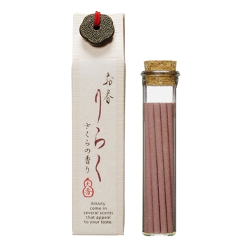 RIRAKU - Cherry blossom 15 sticks | Nippon Kodo, Japanese Quality Incense, Since 1575