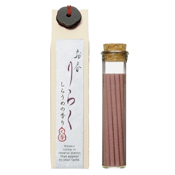 RIRAKU - White plum 15 sticks | Nippon Kodo, Japanese Quality Incense, Since 1575
