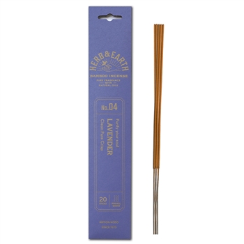 NIPPON KODO | HERB & EARTH - Bamboo Stick Incense LAVENDER