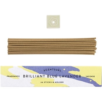 SCENTSUAL - Brilliant Blue Lavender 30 sticks (case pack qty -12)