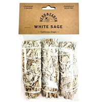 White Sage - 3pcs  - POSITIVE ENERGY  |  Nippon Kodo - Quality Incense Since 1575