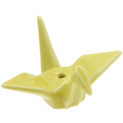 NIPPON KODO | CRANE INCENSE HOLDER - YELLOW