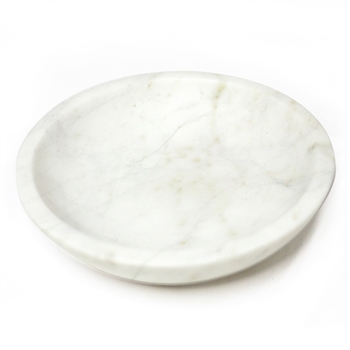 ROUND WHITE MARBLE BOWL | NIPPON KODO Japanese Quality Incense Since 1575